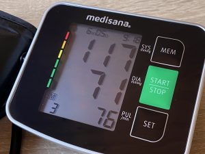 Medisana BU 516 Blutdruckmessgerät Anzeige Messung 3