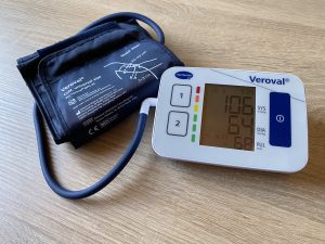 Veroval Compact Blutdruckmessgerät Anzeige Messwert letzte Messung 1