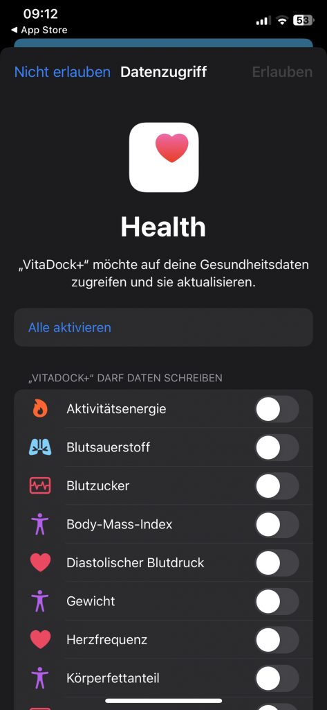 Medisana BU 584 Connect BlutdruckmessgerätApp Datenzugriff