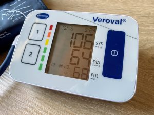 Veroval Compact Blutdruckmessgerät Anzeige Messwert letzte Messung 2