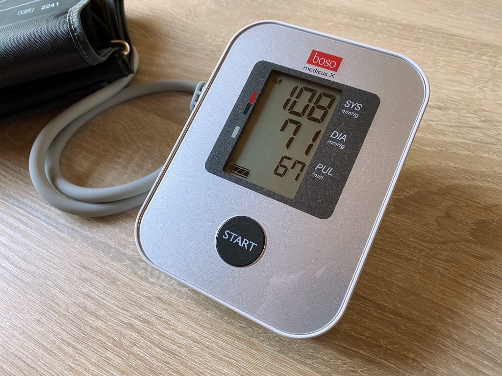 Boso medicus X Blutdruckmessgerät Anzeige Messwert letzte Messung 2