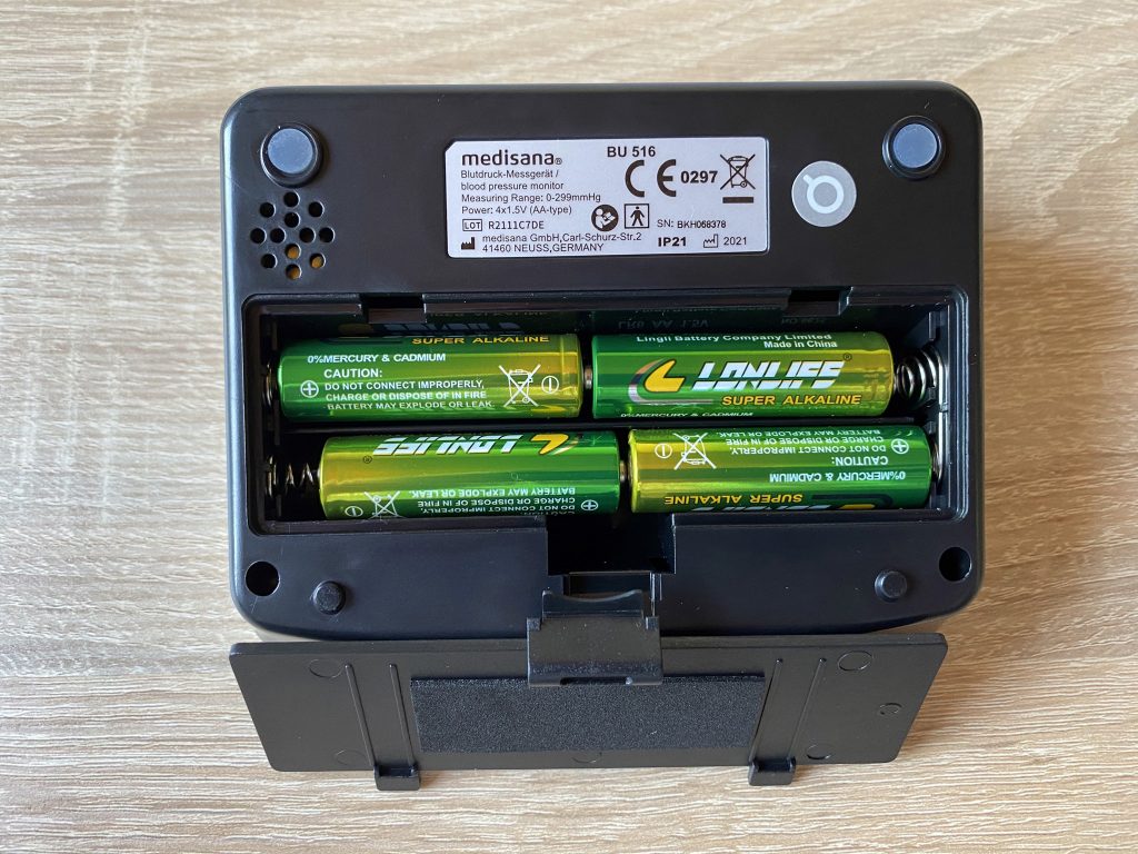 Medisana BU 516 Blutdruckmessgerät Batterien