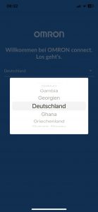 Omron RS7 Intelli IT Blutdruckmessgerät Einrichtung App 1