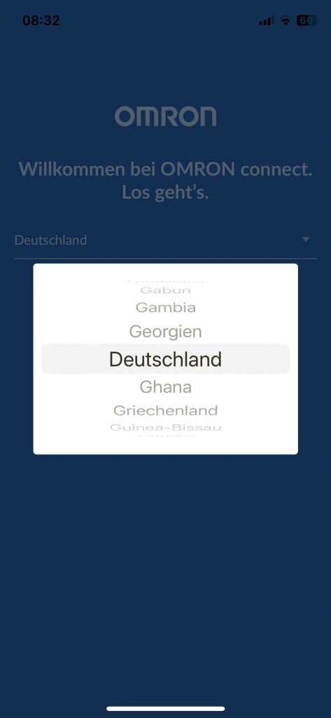 Omron RS7 Intelli IT Blutdruckmessgerät Einrichtung App 1