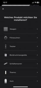 Withings BPM Connect Blutdruckmessgerät App Gerät hinzufügen 2