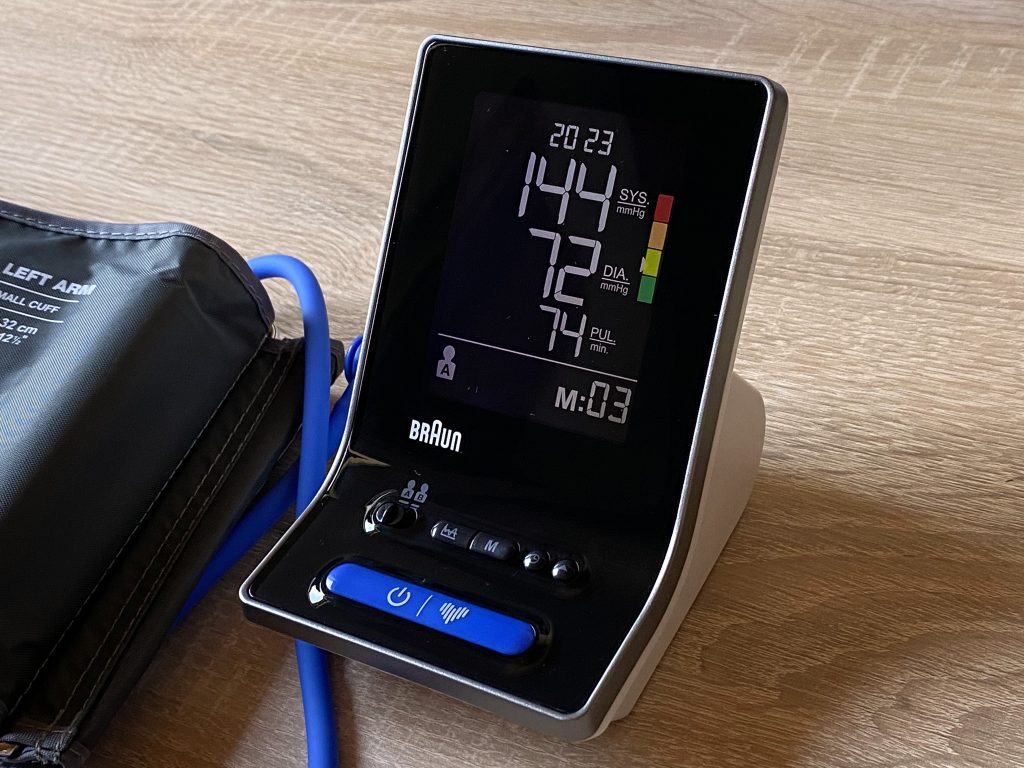 Braun ExactFit 3 Blutdruckmessgerät Anzeige Messerwert 3