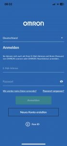Omron RS7 Intelli IT Blutdruckmessgerät Einrichtung App 2