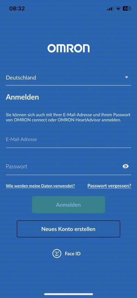 Omron RS7 Intelli IT Blutdruckmessgerät Einrichtung App 2