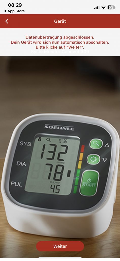 Soehnle Systo Connect 300 Blutdruckmessgerät Einrichten App 2