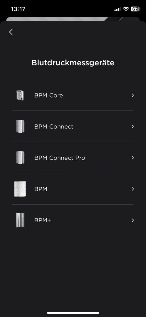 Withings BPM Connect Blutdruckmessgerät App Gerät hinzufügen 3