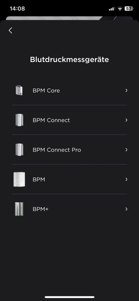 Withings BPM Core Blutdruckmessgerät App Gerät hinzufügen 3