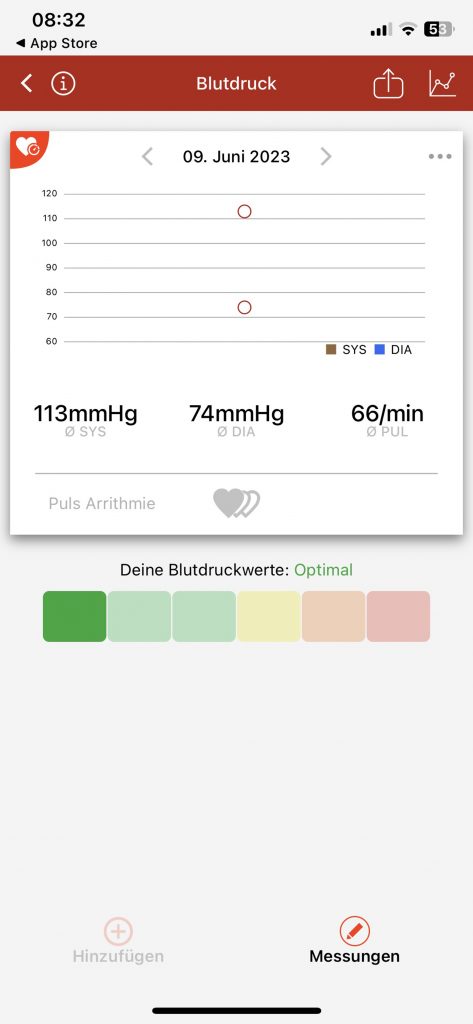 Soehnle Systo Connect 300 Blutdruckmessgerät Messwerte App 2