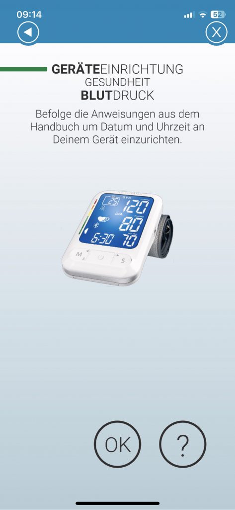 Medisana BU 584 Connect Blutdruckmessgerät App Verbindung 2