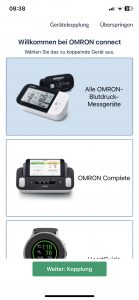Omron RS7 Intelli IT Blutdruckmessgerät Einrichtung App koppeln