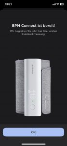 Withings BPM Connect Blutdruckmessgerät App Gerät bereit