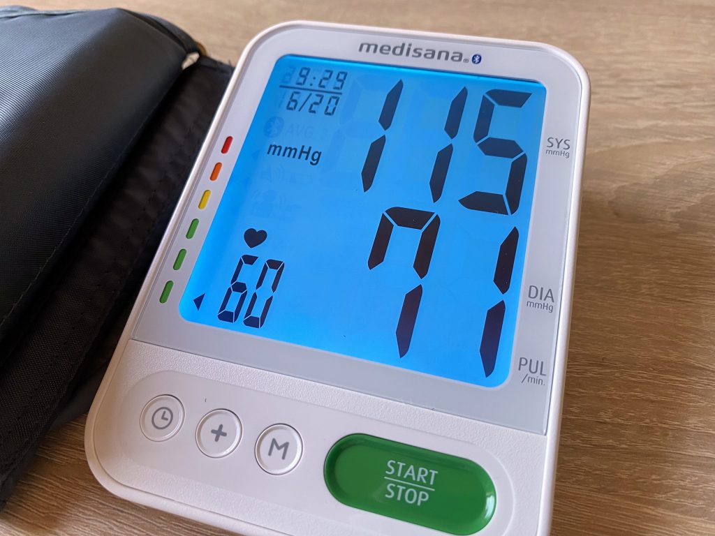 Medisana BU 584 Connect Blutdruckmessgerät Anzeige Messwert letzte Messung 2