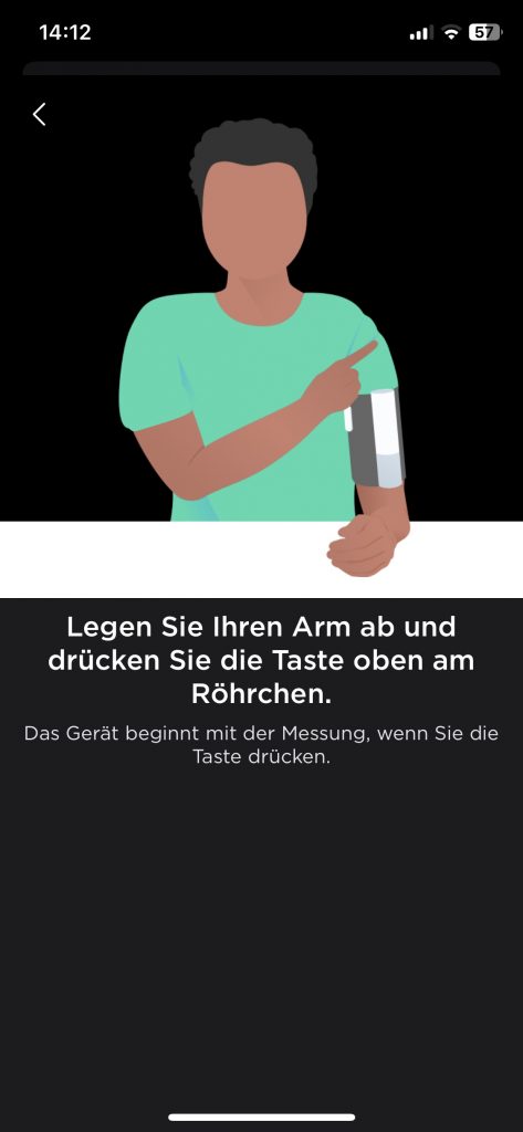 Withings BPM Core Blutdruckmessgerät App erste Messung 4