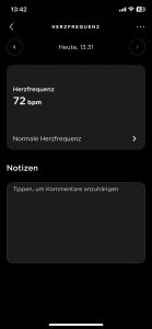 Withings BPM Connect Blutdruckmessgerät App Messwerte Puls