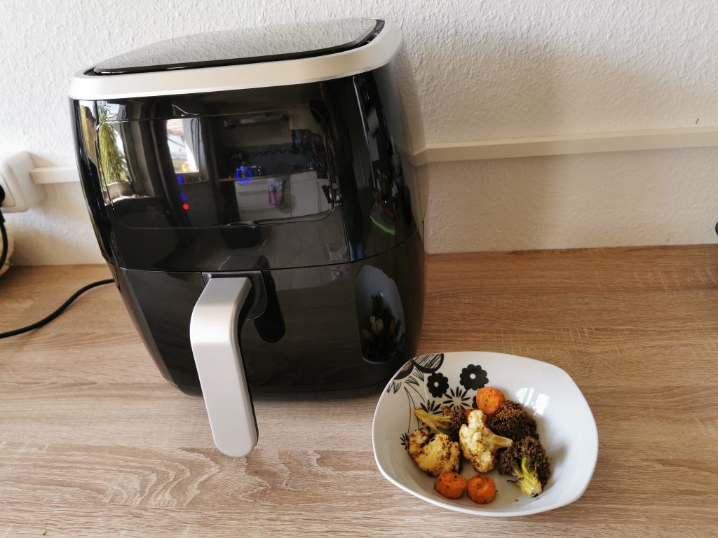 Amazon Basics Heißluftfritteuse Gemüse gegart