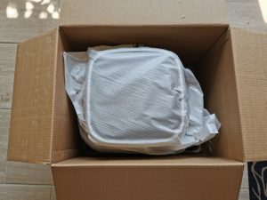 Amazon Basics Heißluftfritteuse geöffnet