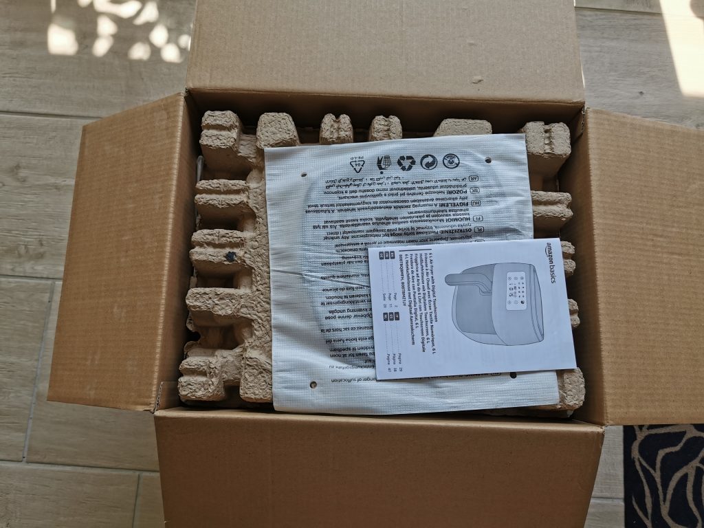 Amazon Basics Heißluftfritteuse öffnen