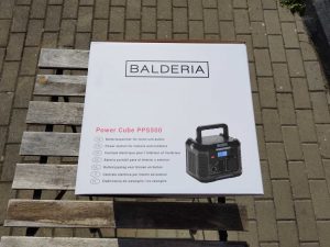 BALDERIA Power Cube PPS 500 Powerstation Verpackung von hinten