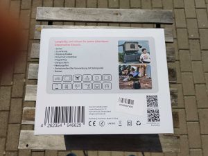 BALDERIA Power Cube PPS 500 Powerstation Verpackung von unten