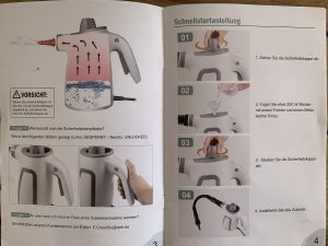 BEMKUUFGLI Handdampfreiniger Bedienungsanleitung