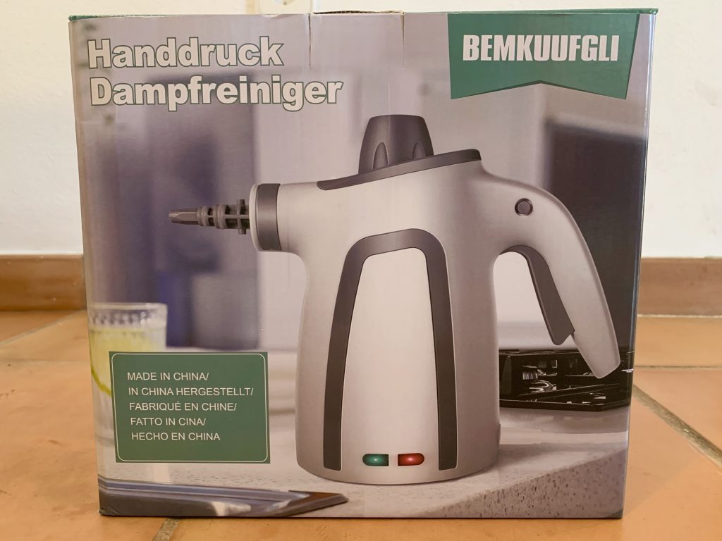 BEMKUUFGLI Handdampfreiniger Verpackung von vorne