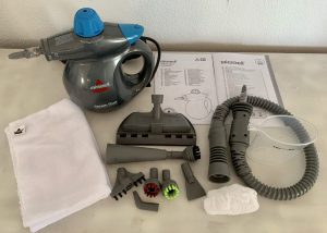 Bissell 2635J SteamShot Titanium Handdampfreiniger mit Zubehör
