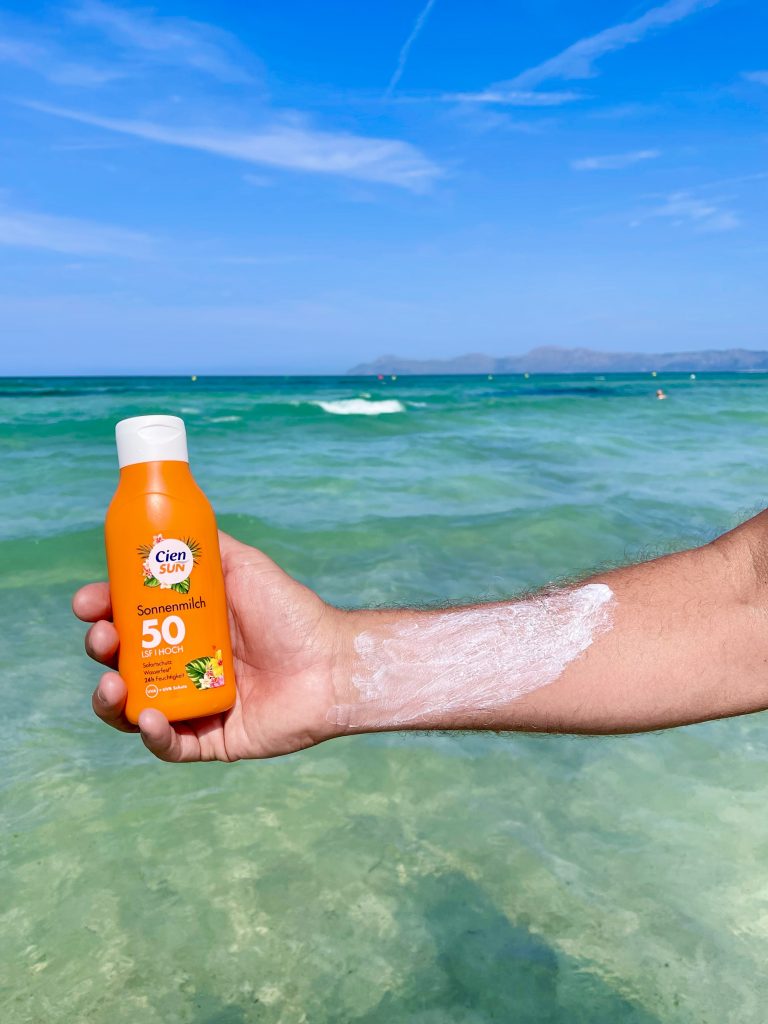 Cien Sun Sonnencreme verrieben