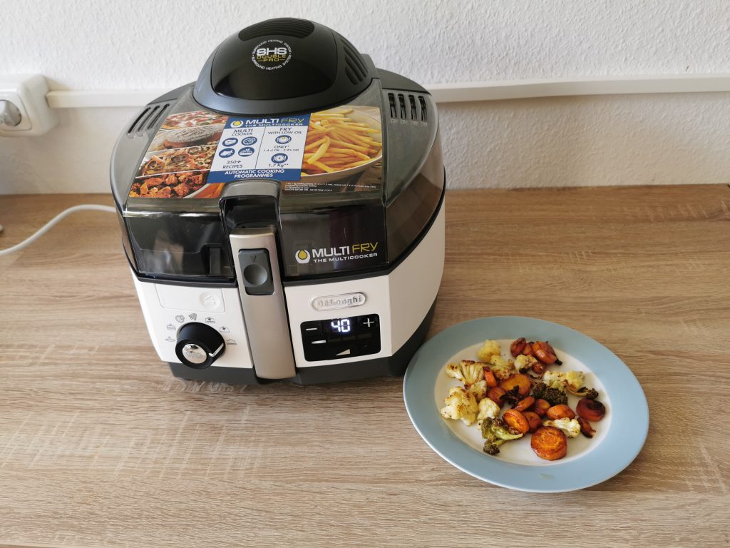 De'Longhi MultiFry Extra Chef Heißluftfritteuse Gemüse gegart