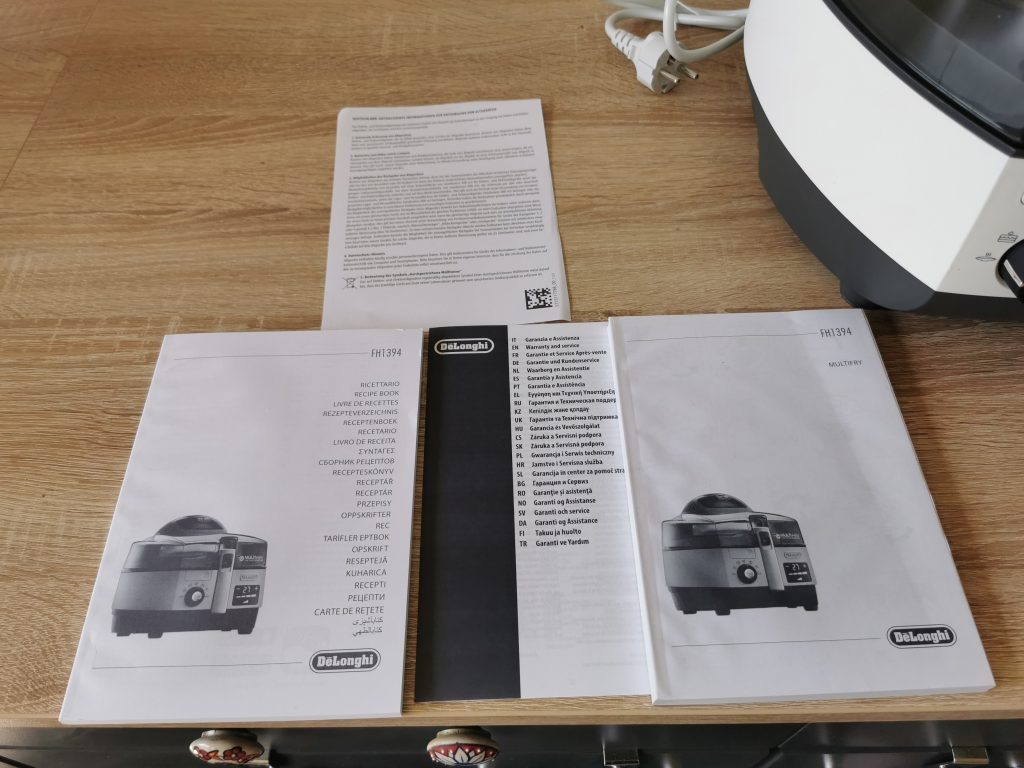 De'Longhi MultiFry Extra Chef Heißluftfritteuse Hefte