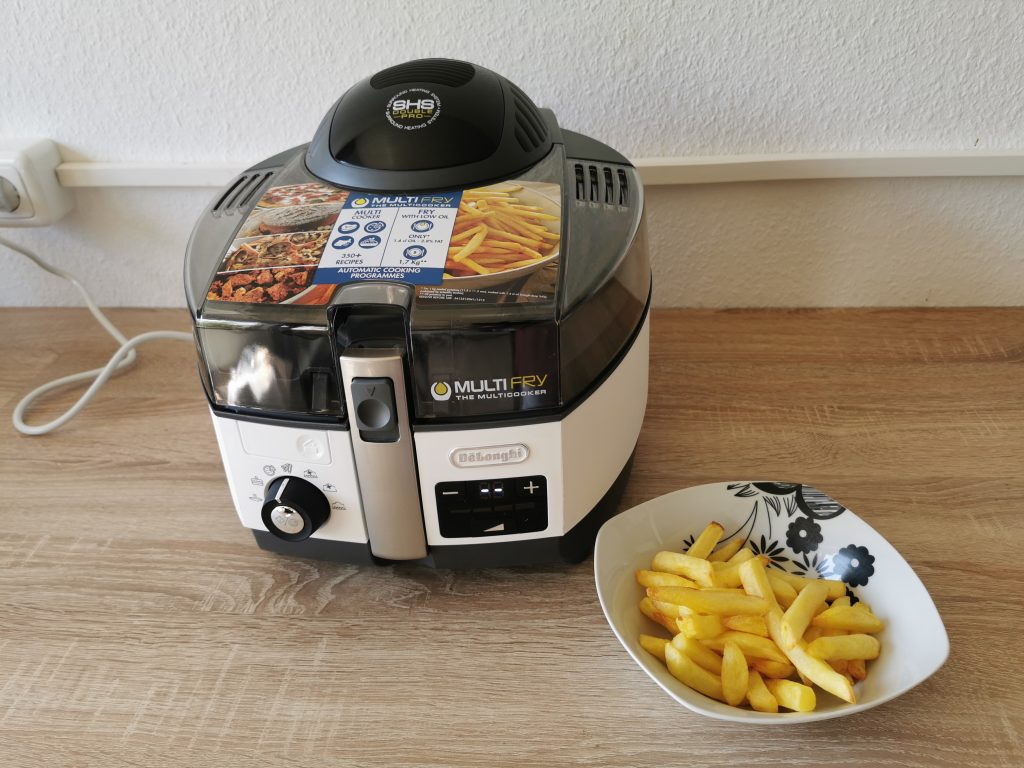 De'Longhi MultiFry Extra Chef Heißluftfritteuse Pommes gegart