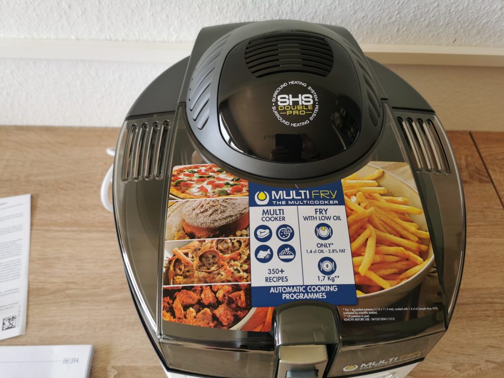 De'Longhi MultiFry Extra Chef Heißluftfritteuse von oben