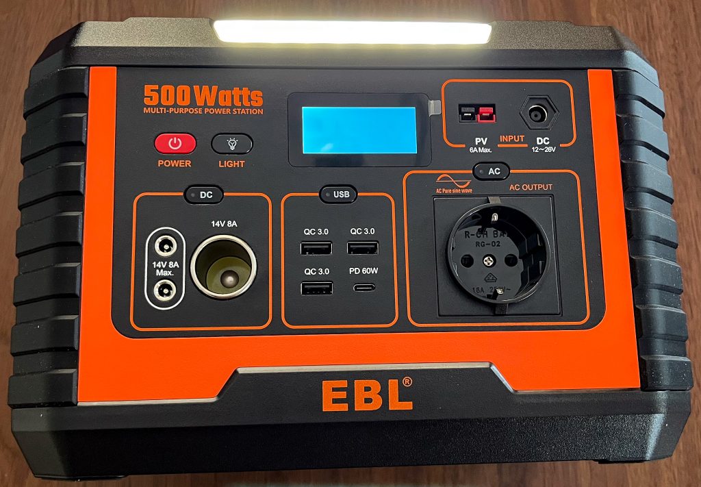 EBL Voyager 500 Powerstation LED