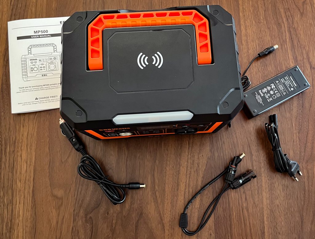 EBL Voyager 500 Powerstation Lieferumfang