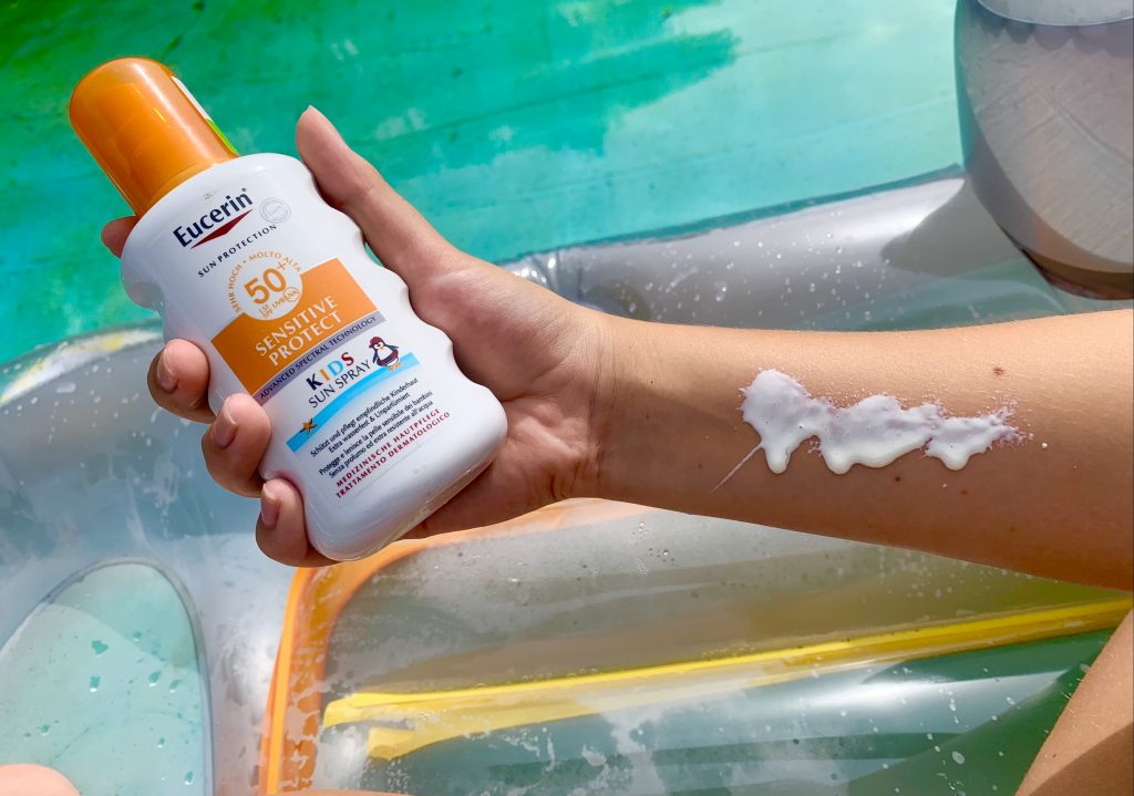 EUCERIN Sensitive Protect Kids Sun Spray 50+ Sonnencreme Konsistenz