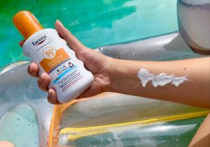 EUCERIN Sensitive Protect Kids Sun Spray 50+ Sonnencreme Konsistenz
