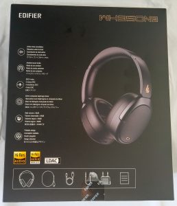 Edifier WH950NB Over-Ear-Kopfhörer Verpackung Rückseite