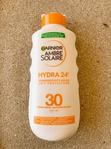 GARNIER AMBRE SOLAIRE Hydra 24h Sonnencreme Verpackung Vorderseite