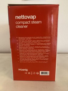 H.Koenig Handdampfreiniger Verpackung von der Seite 1