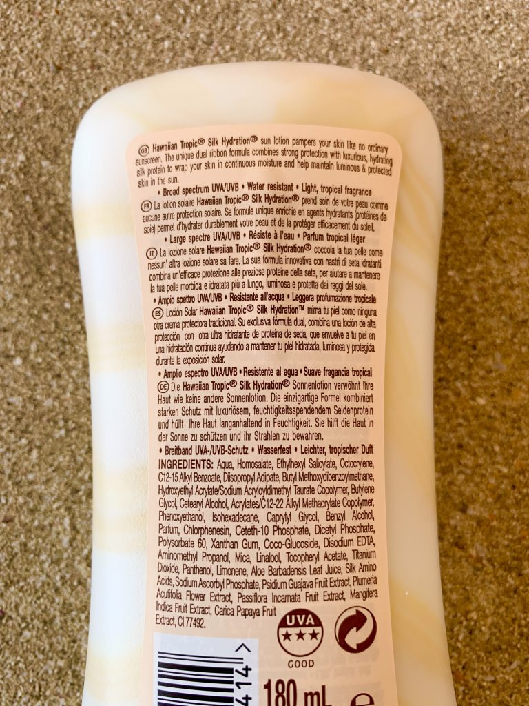 Hawaiian-Tropic-Silk-Hydration-Protective-Rückseite-Nahansicht