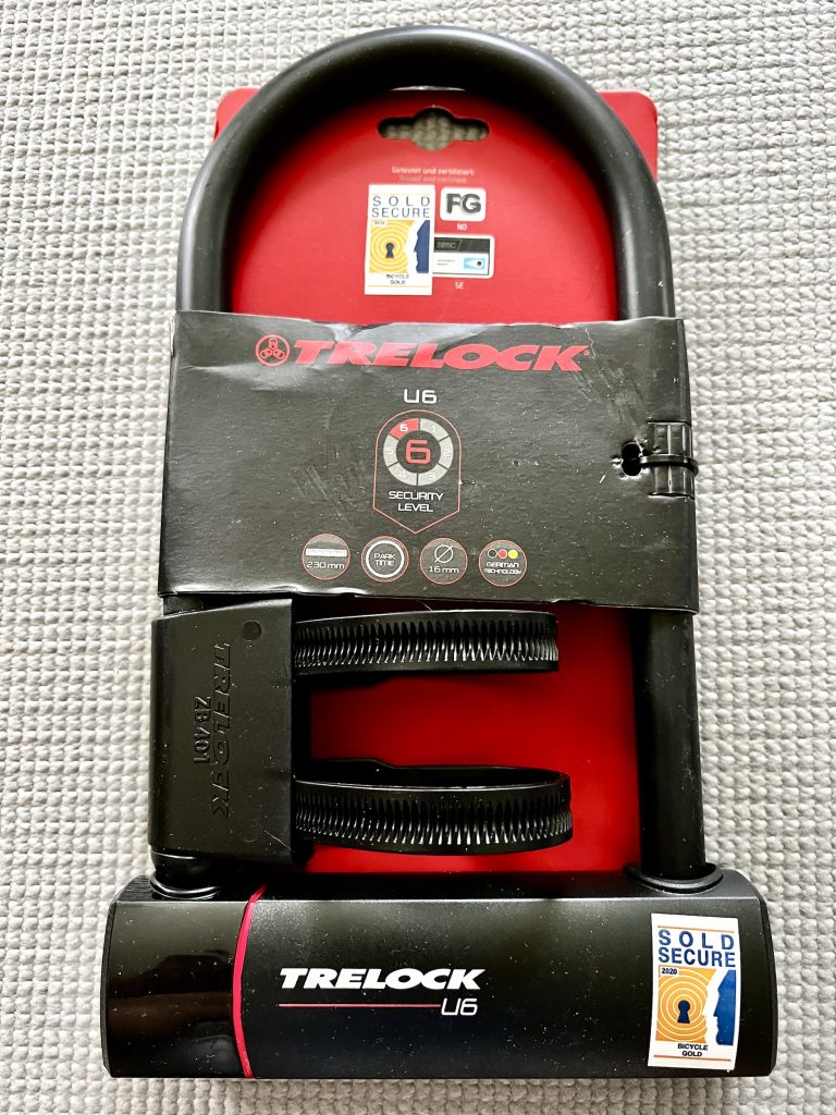 Fahrradschloss Trelock U6 mit Lieferumfang in Originalverpackung