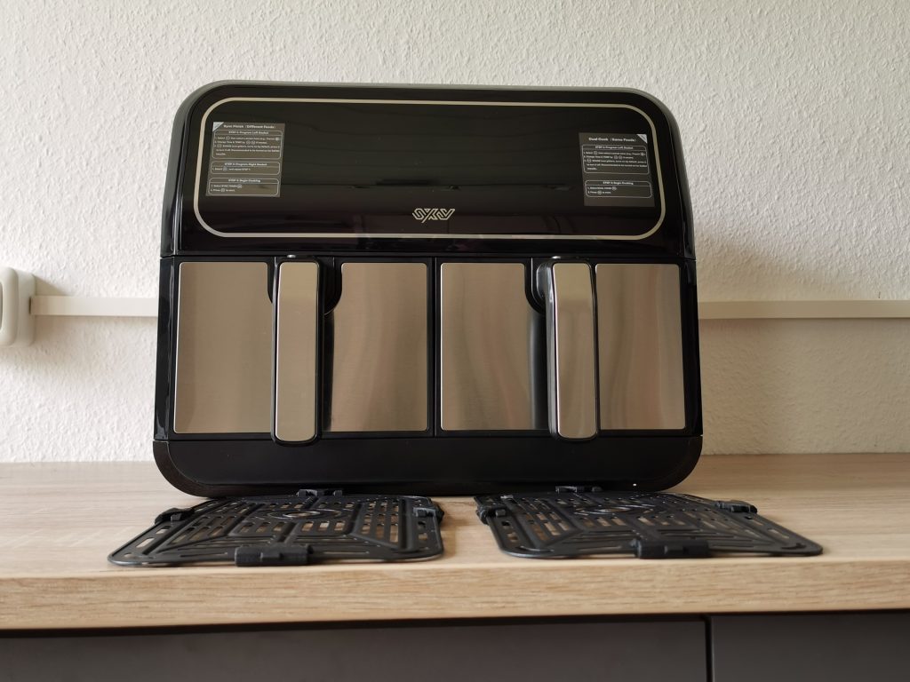 Innsky Dual Zone Heißluftfritteuse mit Grillplatten