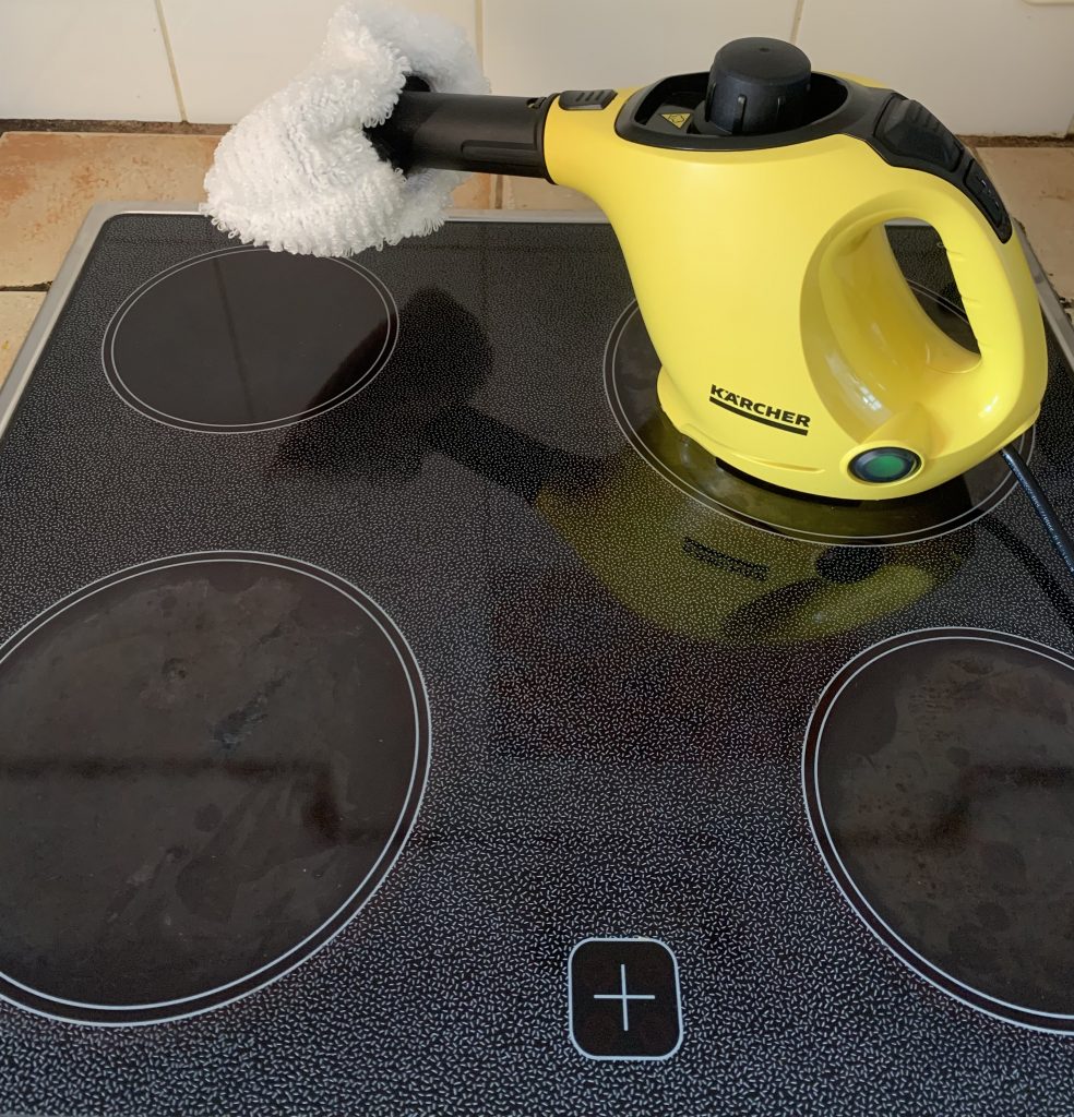 Kärcher Dampfreiniger SC 1 EasyFix Handdampfreiniger Endergebnis Kochfeldtest