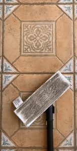 Kärcher Dampfreiniger SC 1 EasyFix Handdampfreiniger Fliesentest nachher