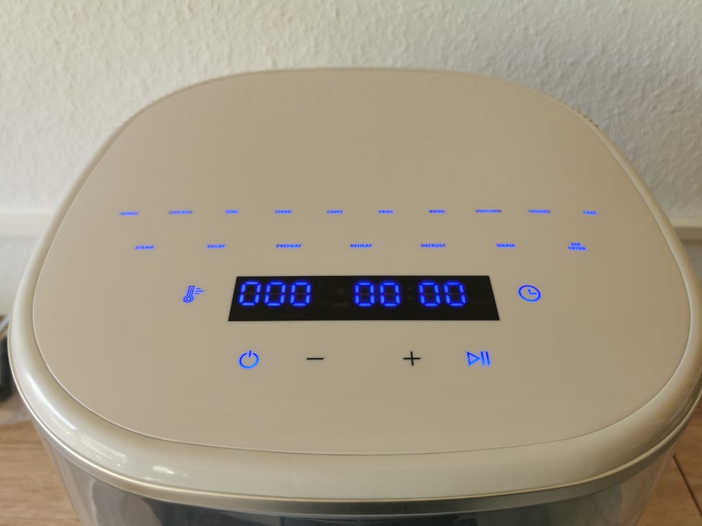 Klarstein Air Bloom Heißluftfritteuse Bedienfeld