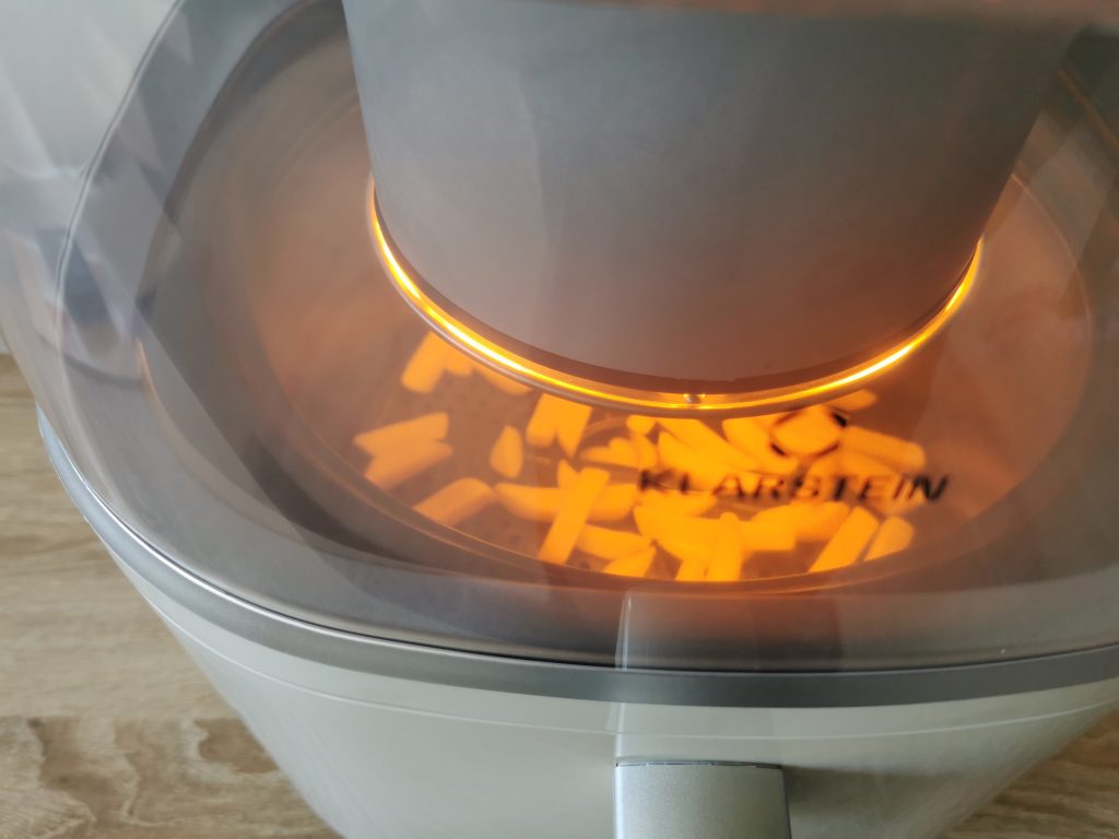 Klarstein Air Bloom Heißluftfritteuse Garvorgang Pommes