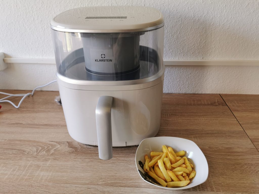 Klarstein Air Bloom Heißluftfritteuse Pommes gegart